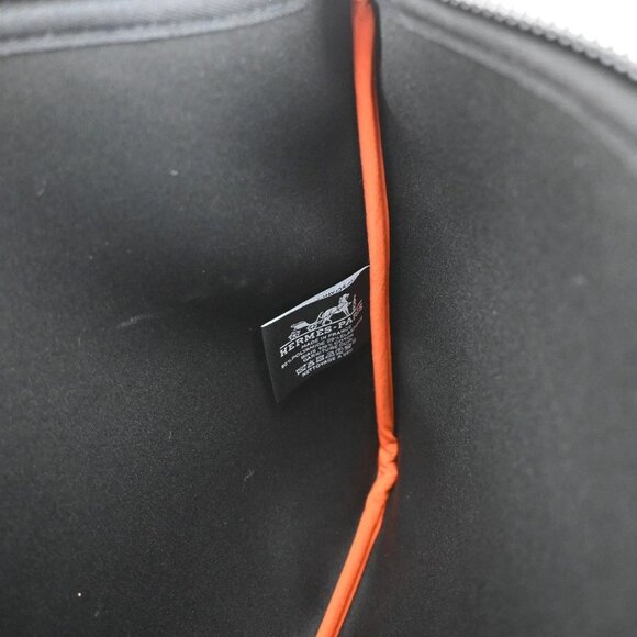 HERMES Logo Neobain GM Flat Pouch Polyamide Elastane Leather Pink 62KB569 - Picture 11 of 13